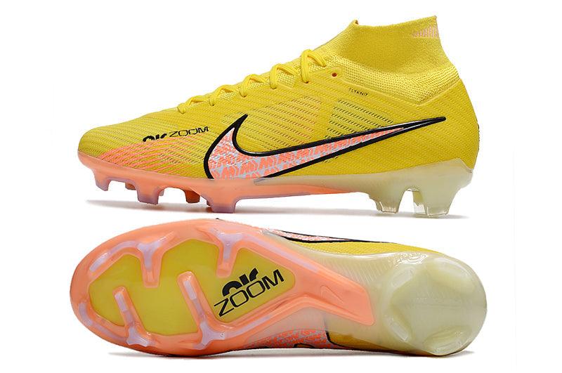 Chuteira Campo Nike Air Zoom Mercurial Superfly IX Elite FG Amarelo - Cano Alto - Loja da Seven Oficial