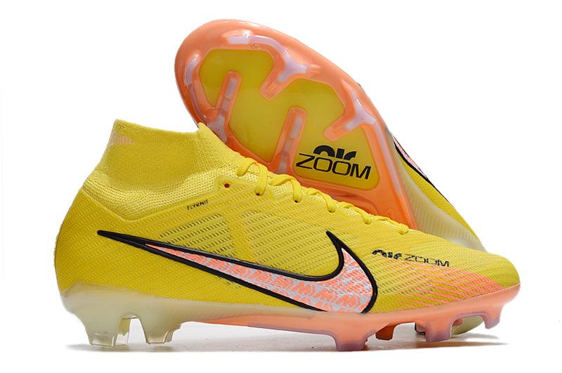 Chuteira Campo Nike Air Zoom Mercurial Superfly IX Elite FG Amarelo - Cano Alto - Loja da Seven Oficial