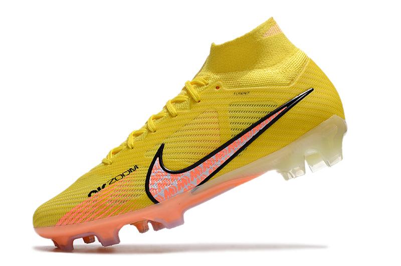 Chuteira Campo Nike Air Zoom Mercurial Superfly IX Elite FG Amarelo - Cano Alto - Loja da Seven Oficial