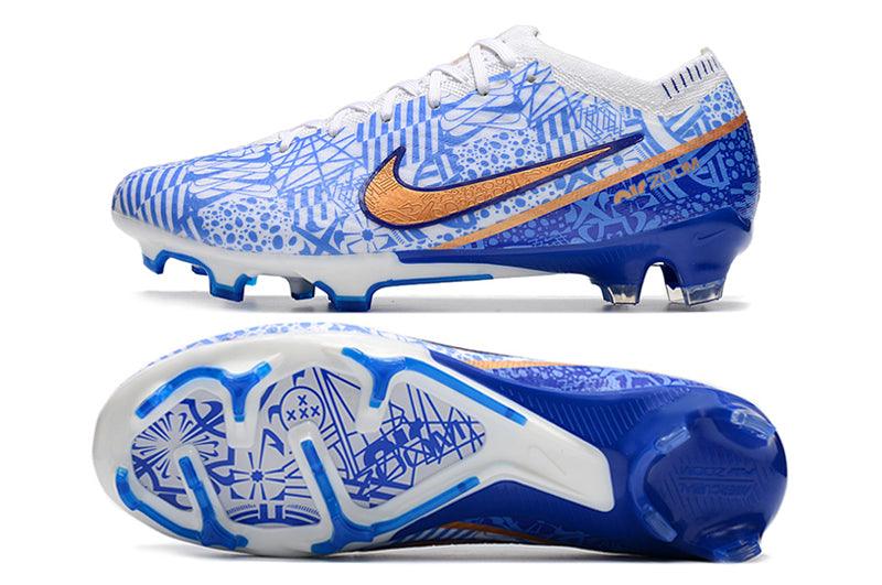 Chuteira Campo Nike Air Zoom Mercurial Vapor XV Elite FG Azul - Cano Alto - Loja da Seven Oficial