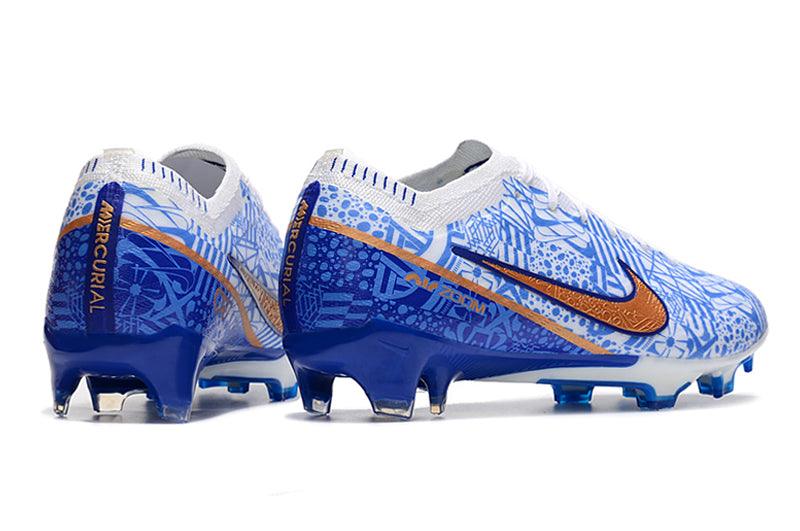 Chuteira Campo Nike Air Zoom Mercurial Vapor XV Elite FG Azul - Cano Alto - Loja da Seven Oficial