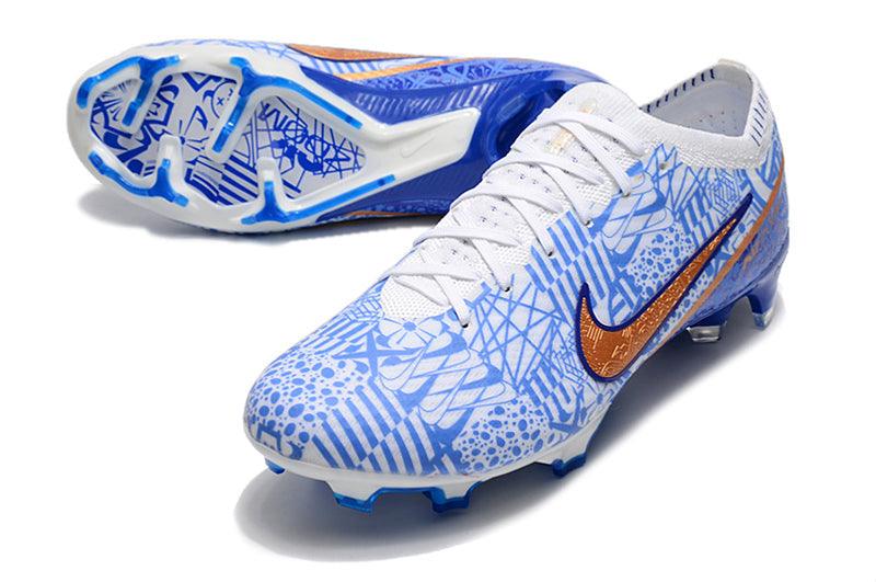 Chuteira Campo Nike Air Zoom Mercurial Vapor XV Elite FG Azul - Cano Alto - Loja da Seven Oficial