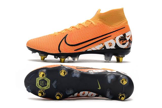 Chuteira Campo Nike Mercurial Superfly 7 Elite SG-PRO Anti Clog Orange - Cano Alto - Loja da Seven Oficial