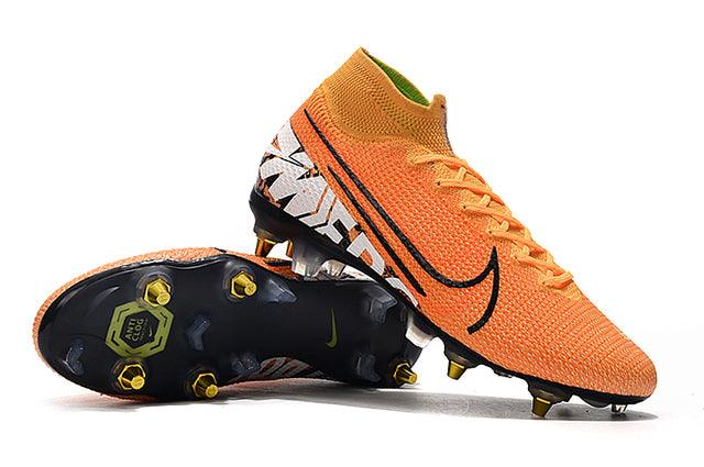 Chuteira Campo Nike Mercurial Superfly 7 Elite SG-PRO Anti Clog Orange - Cano Alto - Loja da Seven Oficial