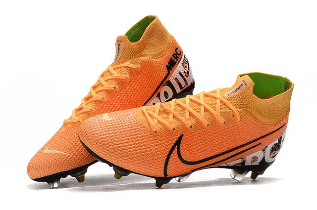 Chuteira Campo Nike Mercurial Superfly 7 Elite SG-PRO Anti Clog Orange - Cano Alto - Loja da Seven Oficial