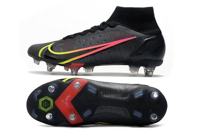 Chuteira Campo Nike Mercurial Superfly VIII Elite SG PRO Anti Clog Black/Yellow - Cano Alto - Loja da Seven Oficial