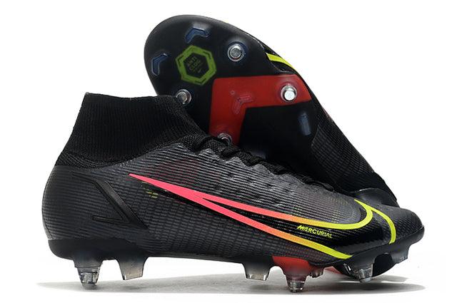 Chuteira Campo Nike Mercurial Superfly VIII Elite SG PRO Anti Clog Black/Yellow - Cano Alto - Loja da Seven Oficial