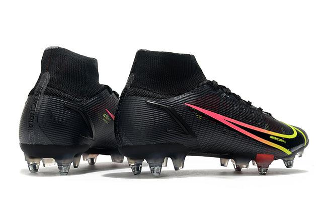 Chuteira Campo Nike Mercurial Superfly VIII Elite SG PRO Anti Clog Black/Yellow - Cano Alto - Loja da Seven Oficial