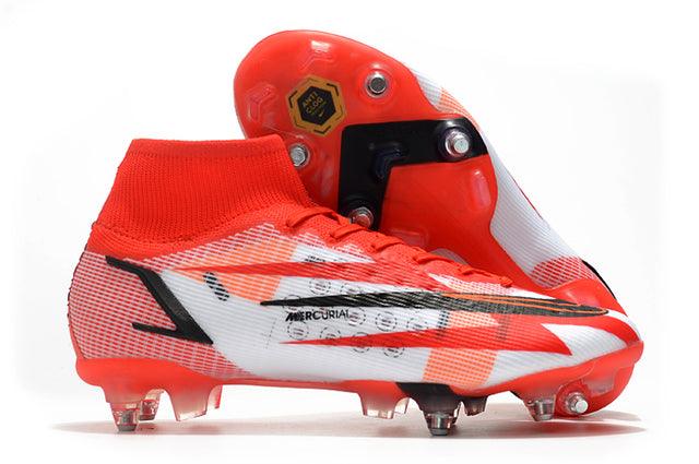 Chuteira Campo Nike Mercurial Superfly VIII Elite SG PRO Anti Clog Red/Orange - Cano Alto - Loja da Seven Oficial