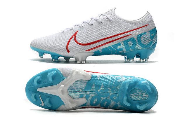 Chuteira Campo Nike Mercurial Vapor 13 Elite FG Azul e Branco - Low - Loja da Seven Oficial