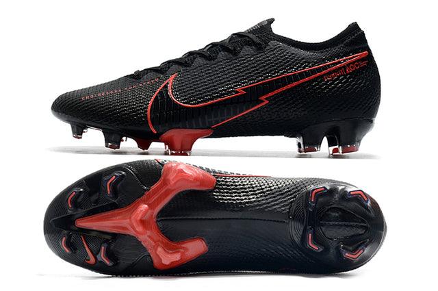 Chuteira Campo Nike Mercurial Vapor 13 Elite FG Black and Red - Low - Loja da Seven Oficial