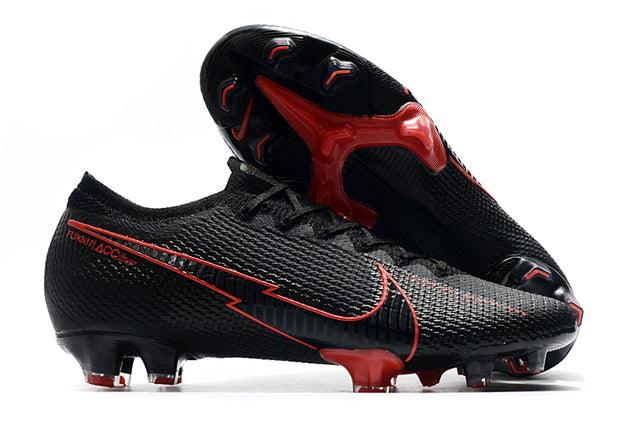 Chuteira Campo Nike Mercurial Vapor 13 Elite FG Black and Red - Low - Loja da Seven Oficial