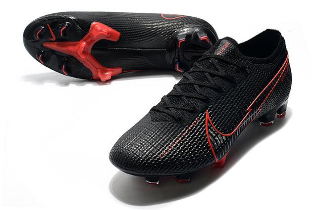 Chuteira Campo Nike Mercurial Vapor 13 Elite FG Black and Red - Low - Loja da Seven Oficial