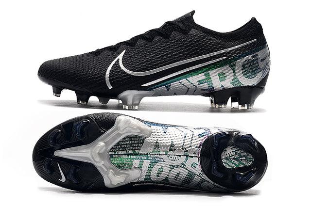 Chuteira Campo Nike Mercurial Vapor 13 Elite FG Black e Green - Low - Loja da Seven Oficial