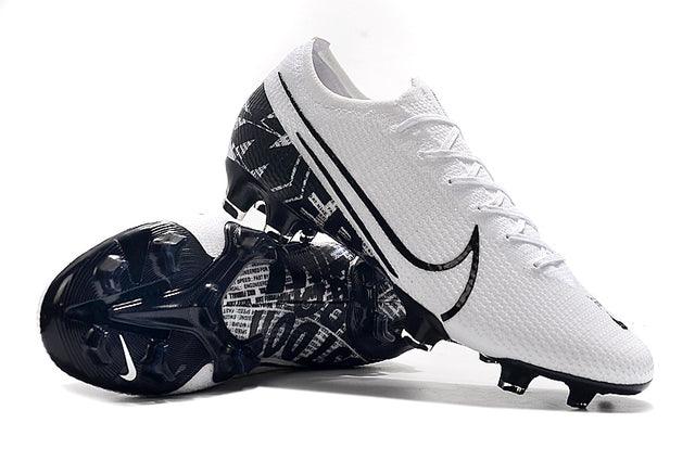 Chuteira Campo Nike Mercurial Vapor 13 Elite FG Branco e Preto - Low - Loja da Seven Oficial