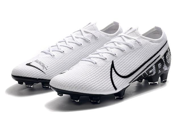 Chuteira Campo Nike Mercurial Vapor 13 Elite FG Branco e Preto - Low - Loja da Seven Oficial