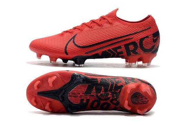 Chuteira Campo Nike Mercurial Vapor 13 Elite FG Vermelho/Preto - Low - Loja da Seven Oficial