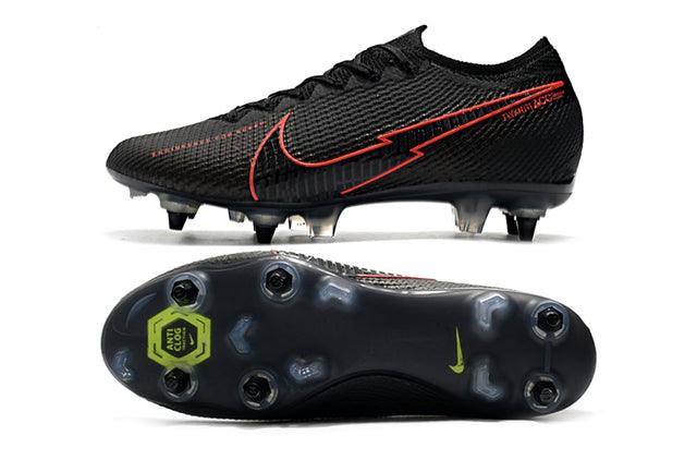 Chuteira Campo Nike Mercurial Vapor 13 Elite SG-PRO Anti Clog - Black/Red - Loja da Seven Oficial