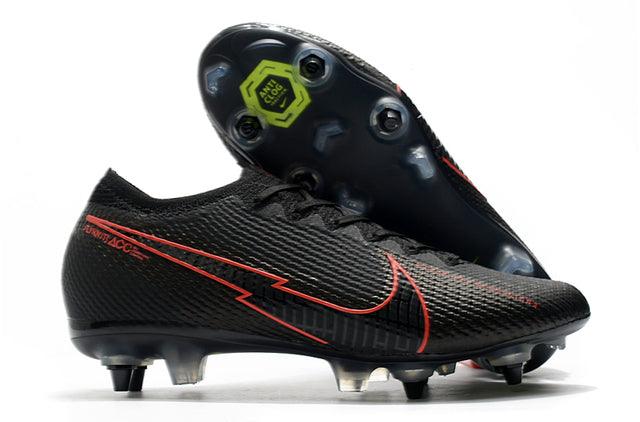 Chuteira Campo Nike Mercurial Vapor 13 Elite SG-PRO Anti Clog - Black/Red - Loja da Seven Oficial