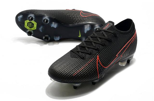 Chuteira Campo Nike Mercurial Vapor 13 Elite SG-PRO Anti Clog - Black/Red - Loja da Seven Oficial