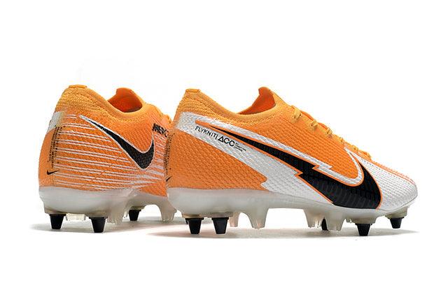 Chuteira Campo Nike Mercurial Vapor 13 Elite SG-PRO Anti Clog Branco e Laranja - Loja da Seven Oficial