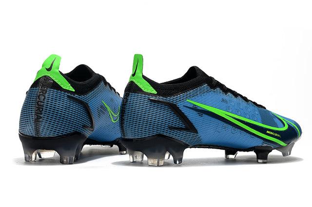 Chuteira Campo Nike Mercurial Vapor 14 Elite FG Azul/Verde - Low - Loja da Seven Oficial