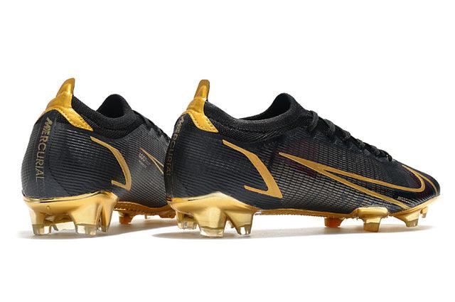 Chuteira Campo Nike Mercurial Vapor 14 Elite FG Black/Gold - Low - Loja da Seven Oficial