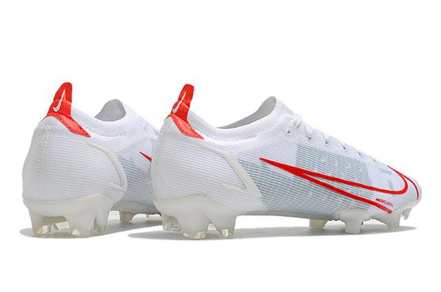 Chuteira Campo Nike Mercurial Vapor 14 Elite FG Branco e Vermelho - Low - Loja da Seven Oficial