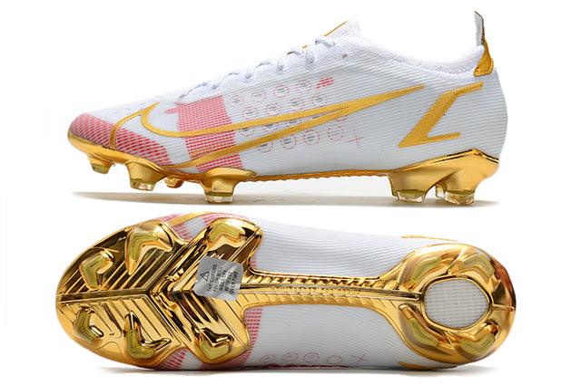 Chuteira Campo Nike Mercurial Vapor 14 Elite FG Branco/Rosa - Low - Loja da Seven Oficial