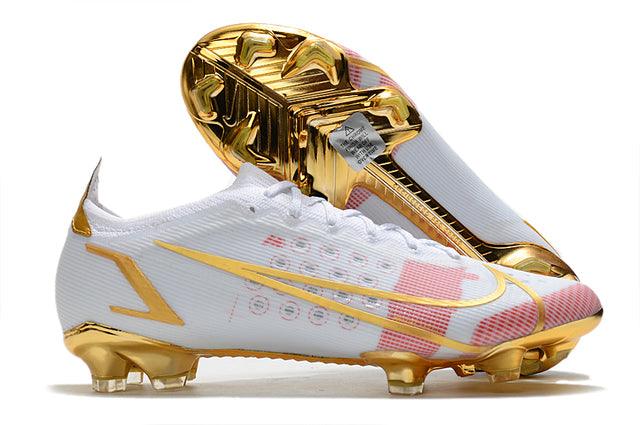 Chuteira Campo Nike Mercurial Vapor 14 Elite FG Branco/Rosa - Low - Loja da Seven Oficial