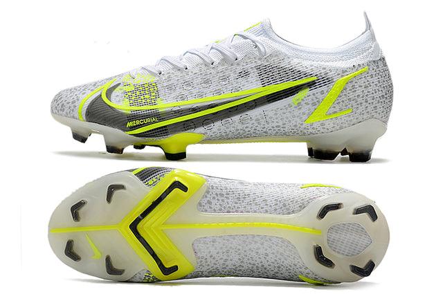 Chuteira Campo Nike Mercurial Vapor 14 Elite FG Cinza e Verde - Low - Loja da Seven Oficial