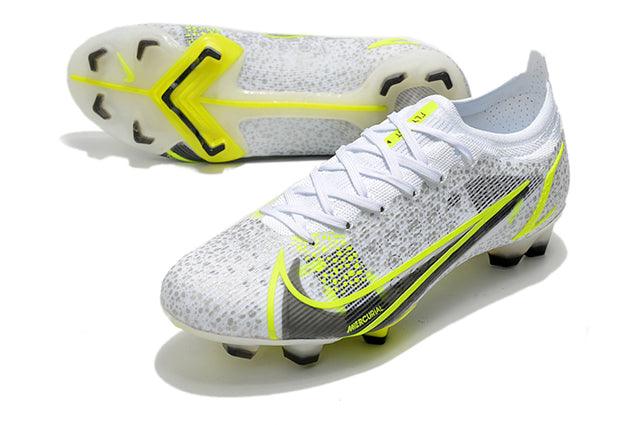 Chuteira Campo Nike Mercurial Vapor 14 Elite FG Cinza e Verde - Low - Loja da Seven Oficial