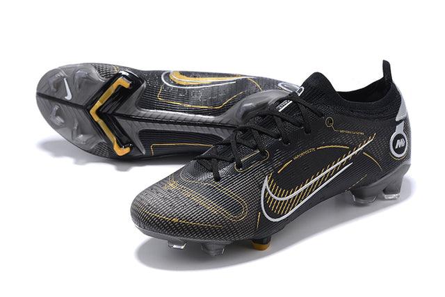 Chuteira Campo Nike Mercurial Vapor 14 Elite FG Preto e Dourado - Low - Loja da Seven Oficial