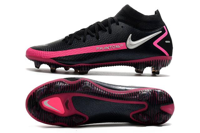 Chuteira Campo Nike Phantom GT Elite Dynamic Fit FG Black/Pink - Cano Alto - Loja da Seven Oficial