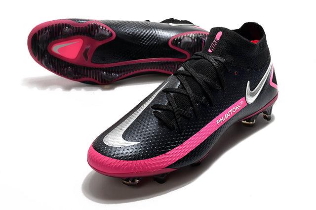 Chuteira Campo Nike Phantom GT Elite Dynamic Fit FG Black/Pink - Cano Alto - Loja da Seven Oficial