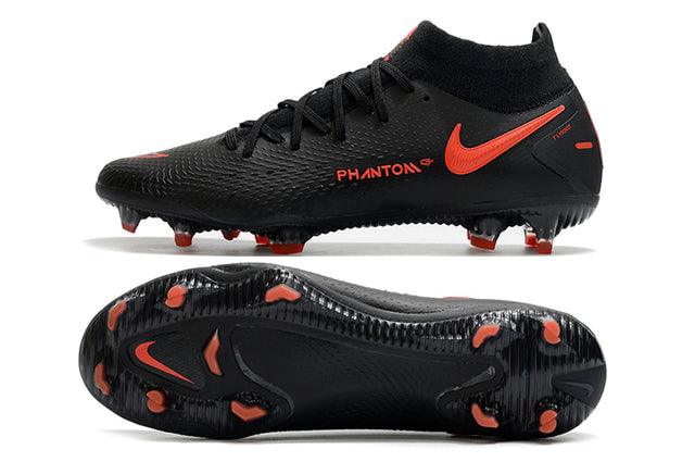 Chuteira Campo Nike Phantom GT Elite Dynamic Fit FG Black/Red - Cano Alto - Loja da Seven Oficial