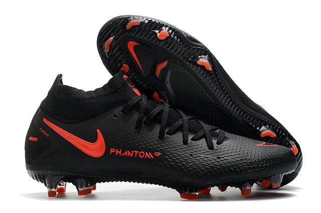 Chuteira Campo Nike Phantom GT Elite Dynamic Fit FG Black/Red - Cano Alto - Loja da Seven Oficial