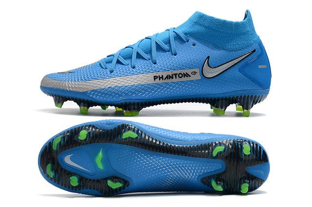 Chuteira Campo Nike Phantom GT Elite Dynamic Fit FG Blue - Cano Alto - Loja da Seven Oficial