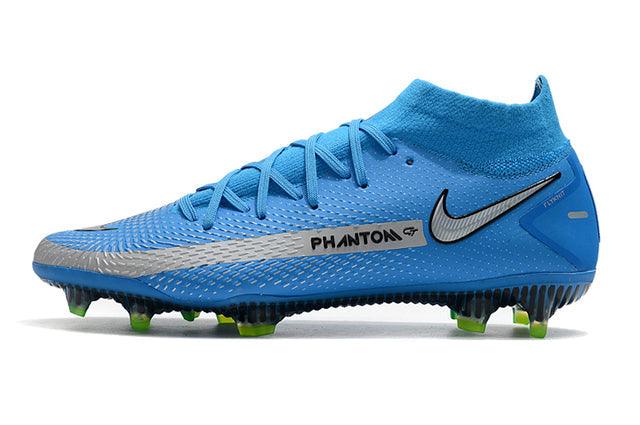 Chuteira Campo Nike Phantom GT Elite Dynamic Fit FG Blue - Cano Alto - Loja da Seven Oficial