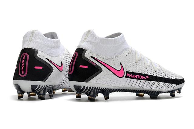 Chuteira Campo Nike Phantom GT Elite Dynamic Fit FG White/Pink - Cano Alto - Loja da Seven Oficial