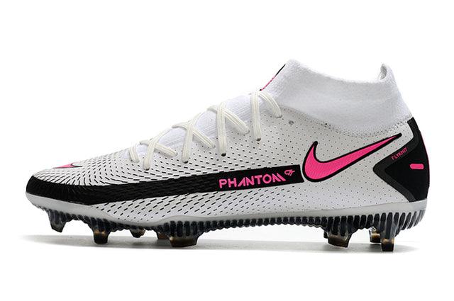 Chuteira Campo Nike Phantom GT Elite Dynamic Fit FG White/Pink - Cano Alto - Loja da Seven Oficial