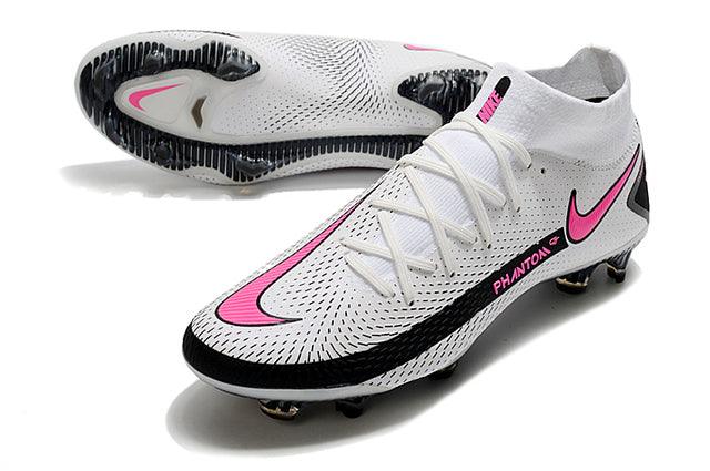 Chuteira Campo Nike Phantom GT Elite Dynamic Fit FG White/Pink - Cano Alto - Loja da Seven Oficial