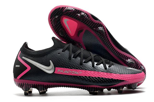 Chuteira Campo Nike Phantom GT Elite FG Black/Pink - Low - Loja da Seven Oficial