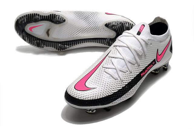 Chuteira Campo Nike Phantom GT Elite FG White/Pink - Low - Loja da Seven Oficial