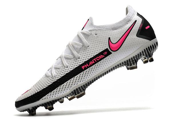 Chuteira Campo Nike Phantom GT Elite FG White/Pink - Low - Loja da Seven Oficial