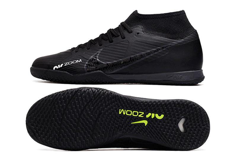 Chuteira Futsal Nike Air Zoom Superfly 9 TF - All Black - Cano Alto - Loja da Seven Oficial