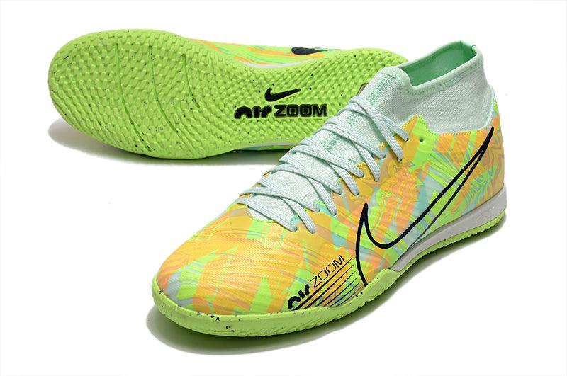 Chuteira Futsal Nike Air Zoom Superfly 9 TF - Verde - Cano Alto - Loja da Seven Oficial