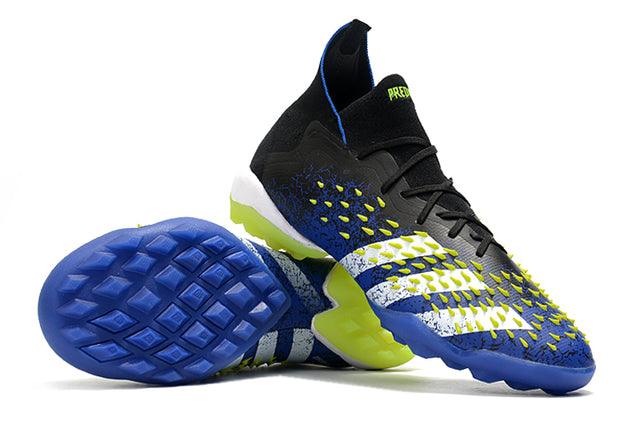 Chuteira Society Adidas Predator Freak.1 FG Black/Blue/Yellow - Cano Alto - Loja da Seven Oficial