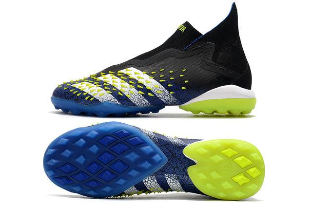 Chuteira Society Adidas Predator Freak + FG Black/Blue - Cano Alto - Loja da Seven Oficial