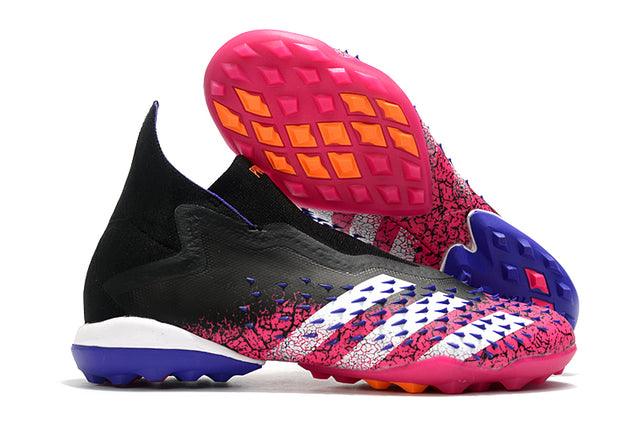 Chuteira Society Adidas Predator Freak + FG Black/Pink/Purple - Cano Alto - Loja da Seven Oficial